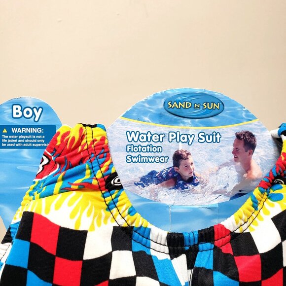 Sand n Sun Boys Water Play Suit Floatation Swimwear Swim Suit Size Small 4-6 - Picture 4 of 8